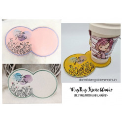 Stickdatei ITH - MugRug blanko rund Kreise